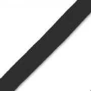 Lacet Suedine 6x1.3 mm Noir x 2 m