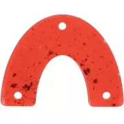 Intercalaire forme pont en acrylique 30x39.5 mm - Brique granit x1