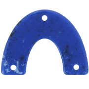 Intercalaire forme pont en acrylique 30x39.5 mm  - Bleu foncé granit x1