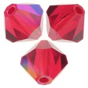 Perles toupies Preciosa - Rondelle Bead 5 mm - Light Siam Glitter x12