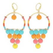 Sequins ronds résine époxy 16 mm Noir x6