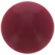 Cabochon rond en acrylique opaque 14 mm - Bordeaux x1