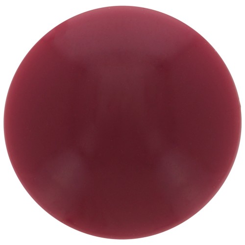 Cabochon rond en acrylique opaque 14 mm - Bordeaux x1