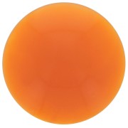 Cabochon rond en acrylique opaque 14 mm - Ambre x1