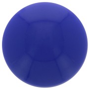 Cabochon rond en acrylique opaque 14 mm - Bleu Lapis x1