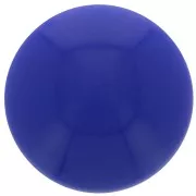 Cabochon rond en acrylique opaque 14 mm - Bleu Lapis x1