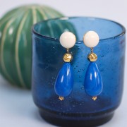 Cabochon rond en acrylique opaque 14 mm - Crème x1