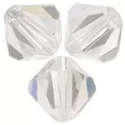 Perles toupies Preciosa - Rondelle Bead 5 mm - Crystal Argent Flare x12