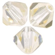 Perles toupies Preciosa - Rondelle Bead 5 mm - Crystal Blond Flare x12