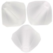 Perles toupies Preciosa - Rondelle Bead 5 mm - Crystal Matt x12