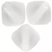 Perles toupies Preciosa - Rondelle Bead 5 mm - Crystal Matt x12