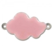 Intercalaires nuages résine époxy 26x15 mm Light Rose x6|raw }}