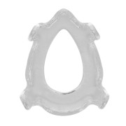 Serti griffe pour cabochon PureCrystal 4320 8x6 mm - Argenté x1|raw }}