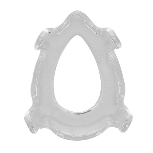 Serti griffe pour cabochon PureCrystal 4320 8x6 mm - Argenté x1