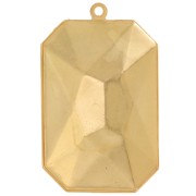 Serti pendentif à coller pour cabochon PureCrystal 4627 27x18.5 mm - Doré x1|raw }}