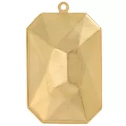 Serti pendentif à coller pour cabochon PureCrystal 4627 27x18.5 mm - Doré x1