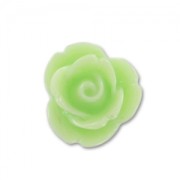 Cabochon rose en résine  7 mm Vert Anis x10