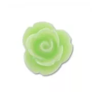 Cabochon rose en résine  7 mm Vert Anis x10
