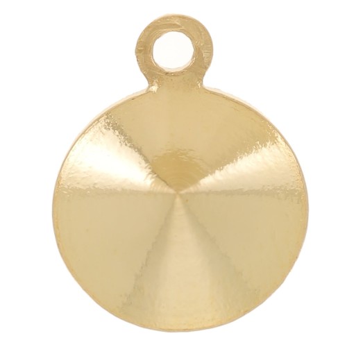 Serti pendentif à coller pour cabochon Rivoli PureCrystal 1122 8 mm - Doré x1