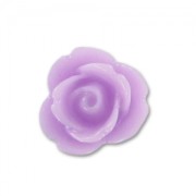 Cabochon rose en résine  7 mm Parme x10