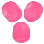 Facettes 4 mm - Neon Pink Mat x50
