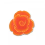 Cabochon rose en résine  7 mm Orange x10