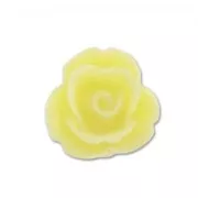 Cabochon rose en résine  7 mm Jaune x10