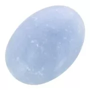 Cabochon ovale 14x10 mm en pierre gemme - Anhydrite - Angélite x1