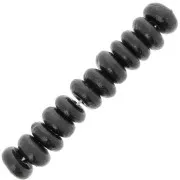 Perles rondelles Heishi 6.5x3 mm en bois - Noir x100