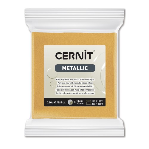 Pâte Cernit Metallic Or 250gr (n°050) x1