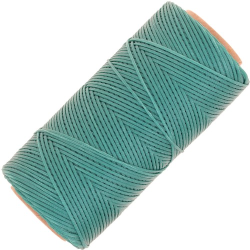 Bobine de fil ciré Linhasita pour macramé 1.4 mm - Green Turquoise (224) x167m