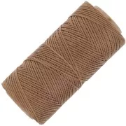 Bobine de fil ciré Linhasita pour macramé 1.4 mm - Old Gold (604) x167m