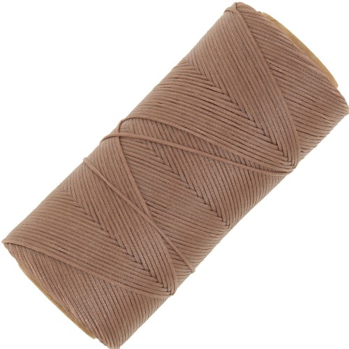 Bobine de fil ciré Linhasita pour macramé 1.4 mm - Sable (214) x167m