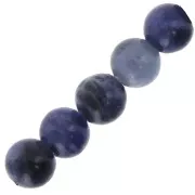 Perles rondes en pierre gemme Sodalite du Brésil 4 mm x20