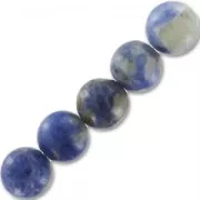 Perles rondes en pierre gemme Sodalite du Brésil 8 mm x10