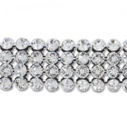 PureCrystal Crystal Mesh Hotfix 40001 4 rangs 11 mm Crystal  x5cm|raw }}