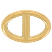 Intercalaire maille marine 17x11 mm - Acier inoxydable 304L Doré x1|raw }}