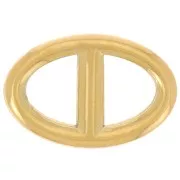 Intercalaire maille marine 17x11 mm - Acier inoxydable 304L Doré x1