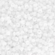 Preciosa Perles rocailles 9/0 2.5 mm - Blanc opaque x250g