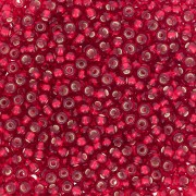 Preciosa Perles rocailles 11/0 2 mm - Ruby Silver Lined x20g|raw }}