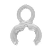 Embout pour chaîne maille boule 2 mm et 3 mm - Argent 925 x1