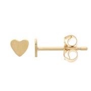 Boucles d'oreilles mini coeur 3.5 mm - Gold Filled (or laminé) x2