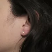 Boucles d'oreilles mini coeur 3.5 mm - Gold Filled (or laminé) x2