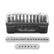 Poinçons ImpressArt Signature 3 mm pour acier Alphabet Majuscules HEARTBREAKER x33