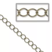 Chaîne maille rombo 4 mm bronze x1m