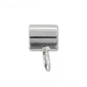 Tubes attache breloque pour cordon 4 mm - Argent 925 x4
