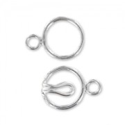 Fermoir crochet rond 9 mm en Argent 925 x1