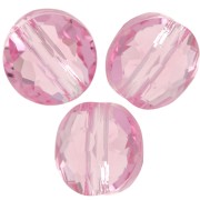 Perle ronde plate -  8 mm - Thin Round PureCrystal 5034  - Light Rose x1
