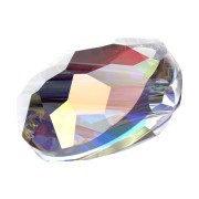 Perle ronde plate -  8 mm - Thin Round PureCrystal 5034  - Crystal AB x1