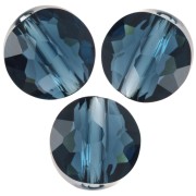 Perles rondes plates - 6 mm - Thin Round  PureCrystal 5034 - Montana x6